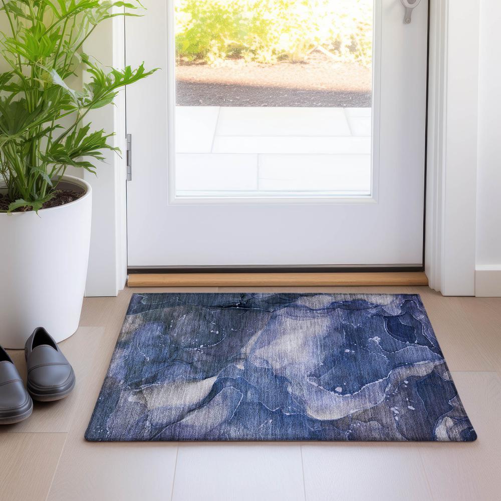 Chantille ACN522 Blue 1'8" x 2'6" Rug. Picture 6