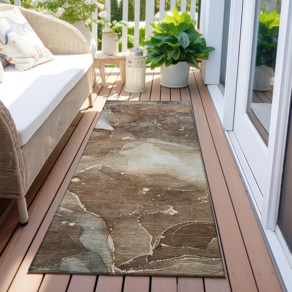 Chantille ACN522 Brown 2'3" x 7'6" Rug. Picture 7