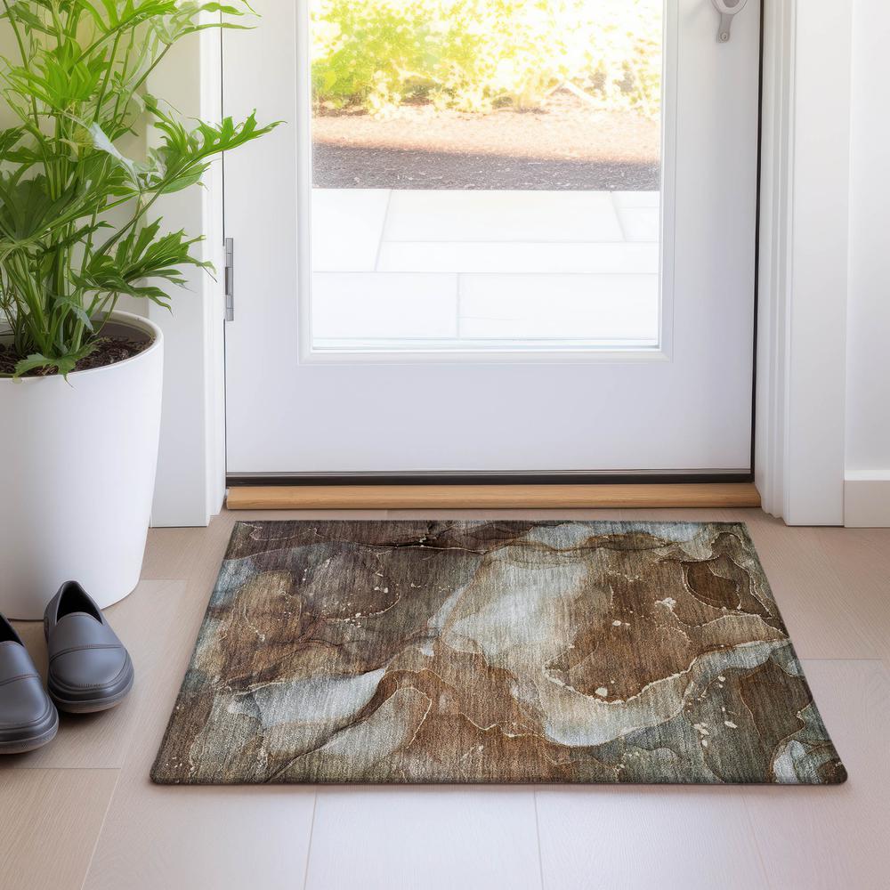 Chantille ACN522 Brown 1'8" x 2'6" Rug. Picture 6