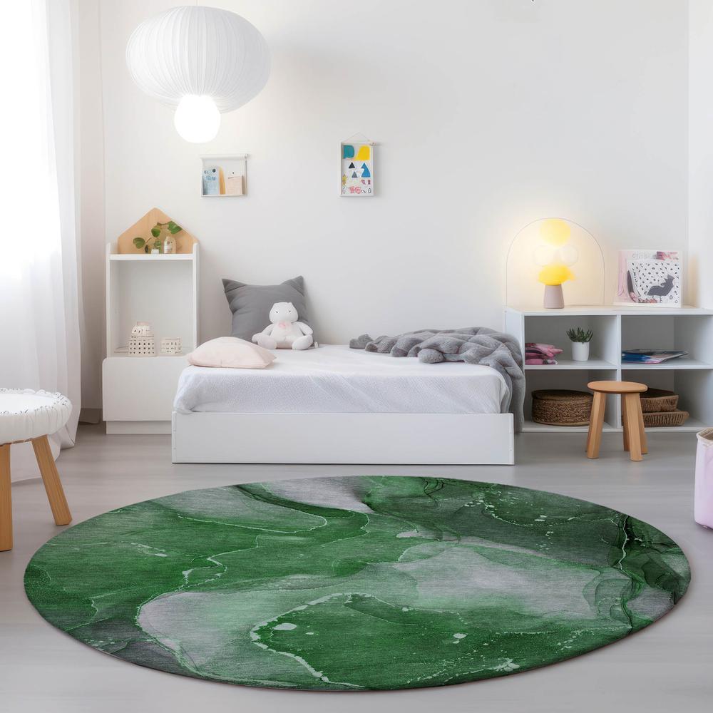 Chantille ACN522 Green 8' x 8' Rug. Picture 6