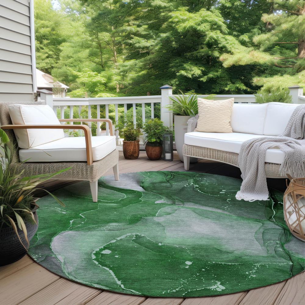 Chantille ACN522 Green 8' x 8' Rug. Picture 7
