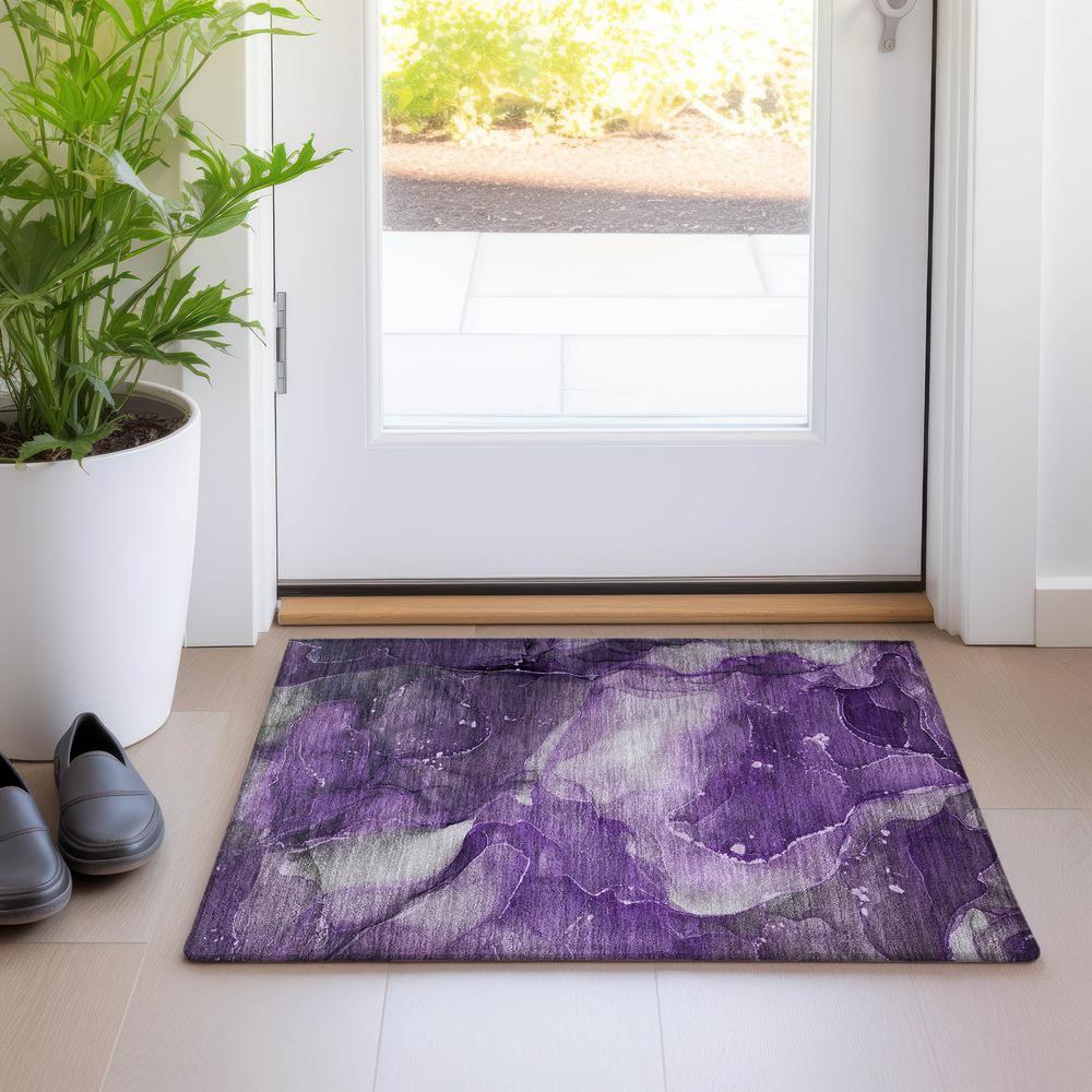 Chantille ACN522 Purple 1'8" x 2'6" Rug. Picture 6