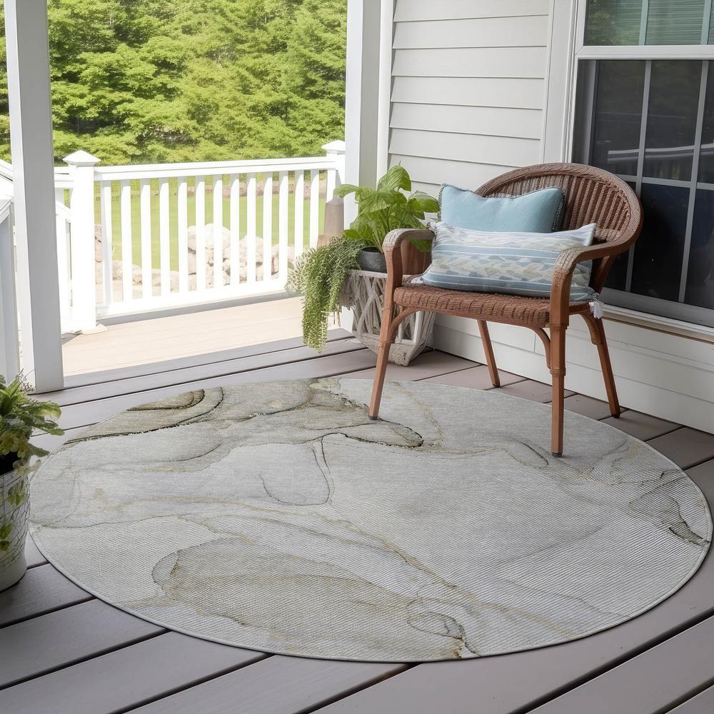Chantille ACN523 Brown 8' x 8' Rug. Picture 7