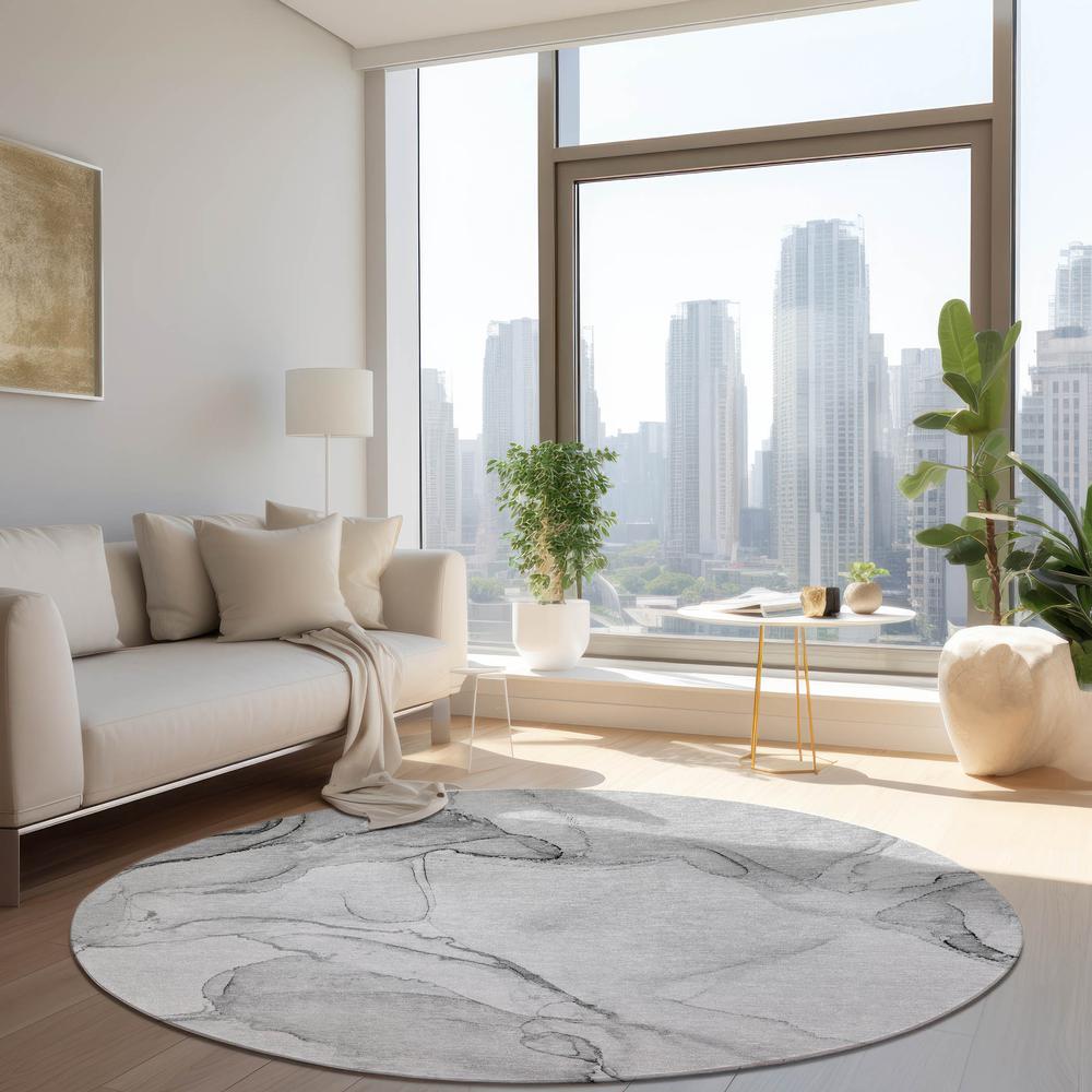 Chantille ACN523 Gray 8' x 8' Rug. Picture 7