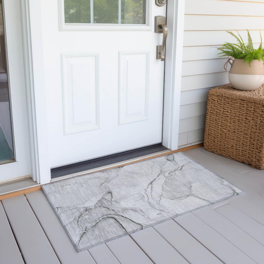 Chantille ACN523 Gray 1'8" x 2'6" Rug. Picture 7