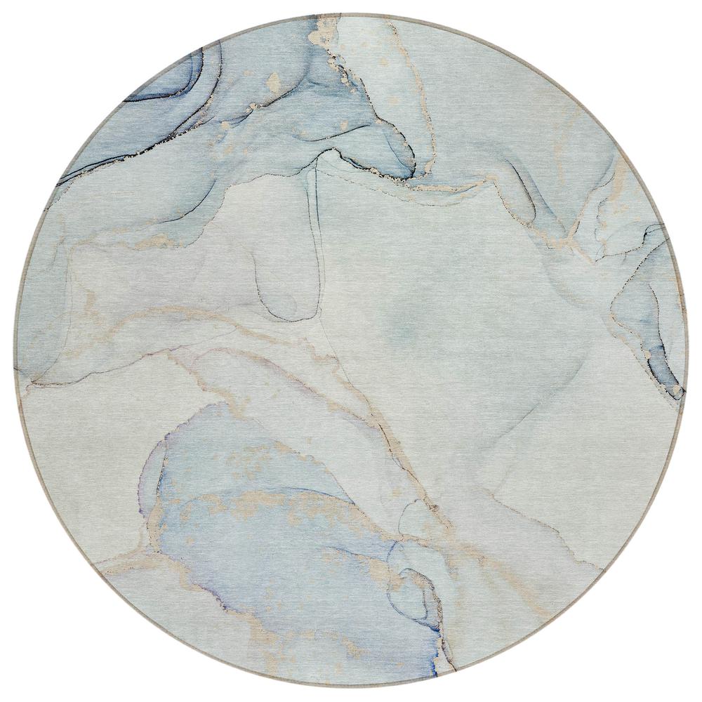 Chantille ACN523 Blue 8' x 8' Rug. Picture 1