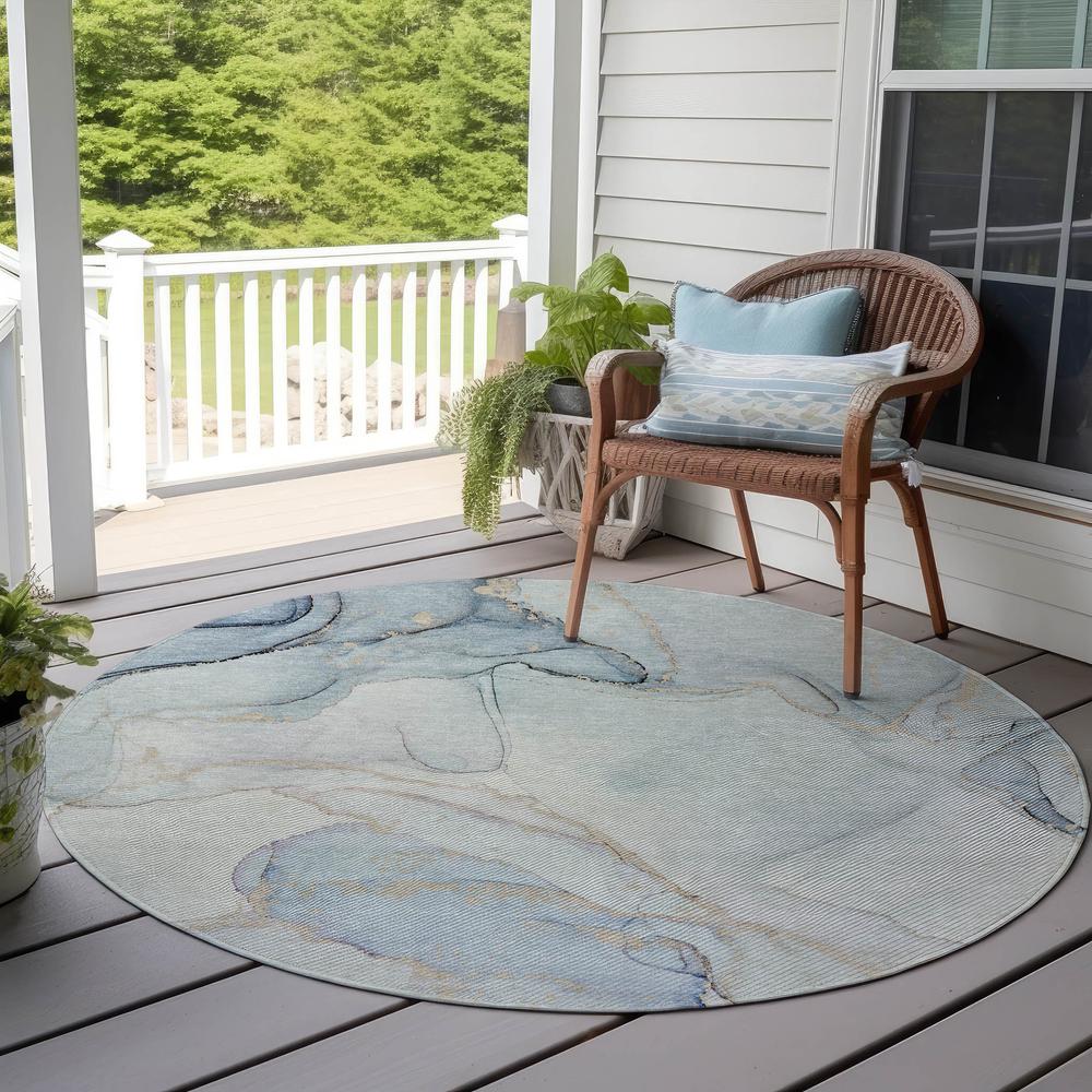 Chantille ACN523 Blue 8' x 8' Rug. Picture 7