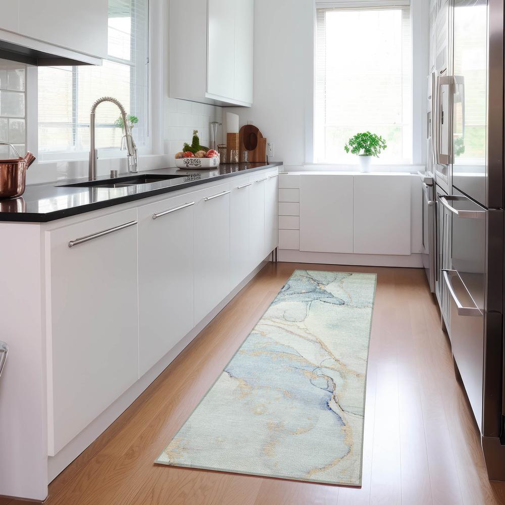 Chantille ACN523 Blue 2'3" x 7'6" Rug. Picture 6