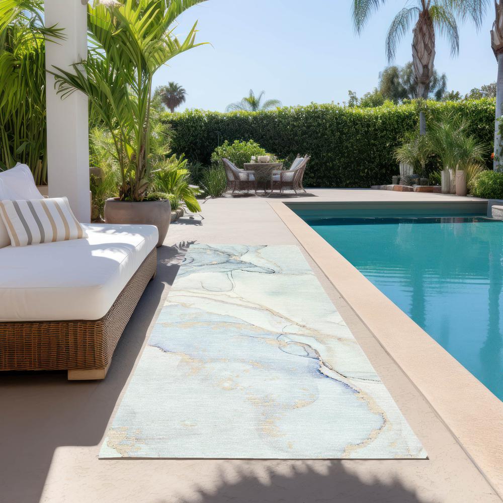 Chantille ACN523 Blue 2'3" x 7'6" Rug. Picture 7