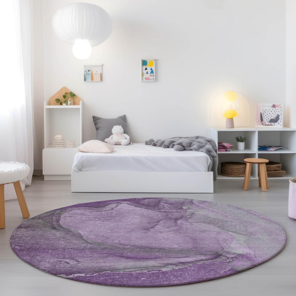 Chantille ACN524 Purple 8' x 8' Rug. Picture 6