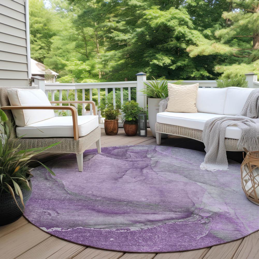 Chantille ACN524 Purple 8' x 8' Rug. Picture 7
