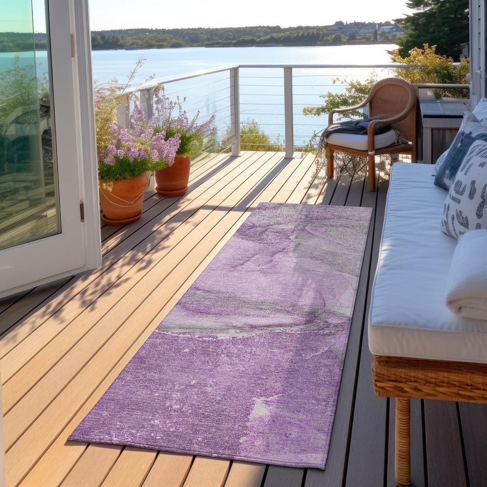 Chantille ACN524 Purple 2'3" x 7'6" Rug. Picture 7