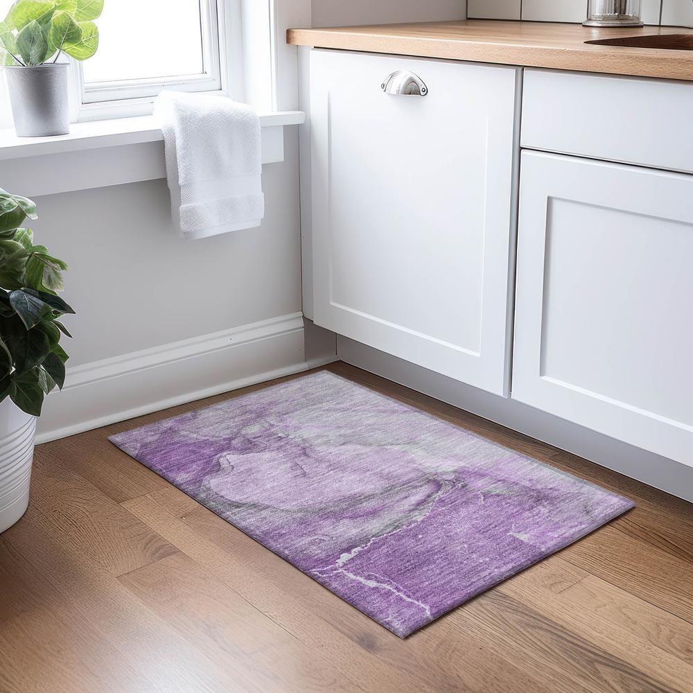 Chantille ACN524 Purple 1'8" x 2'6" Rug. Picture 6
