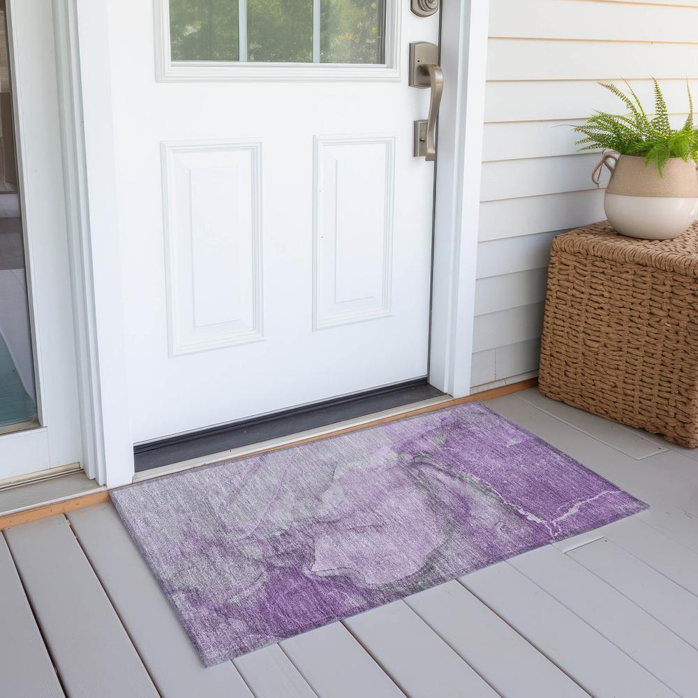 Chantille ACN524 Purple 1'8" x 2'6" Rug. Picture 7