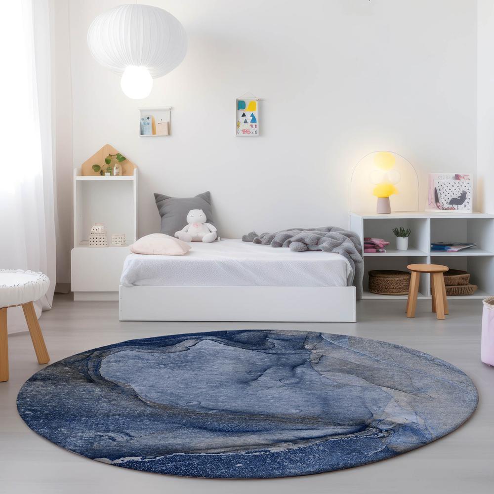 Chantille ACN524 Blue 8' x 8' Rug. Picture 6