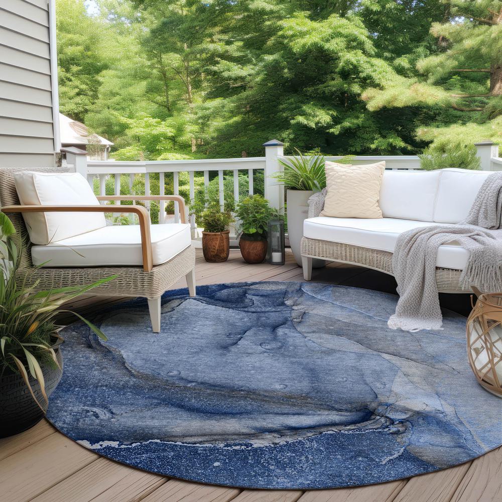 Chantille ACN524 Blue 8' x 8' Rug. Picture 7