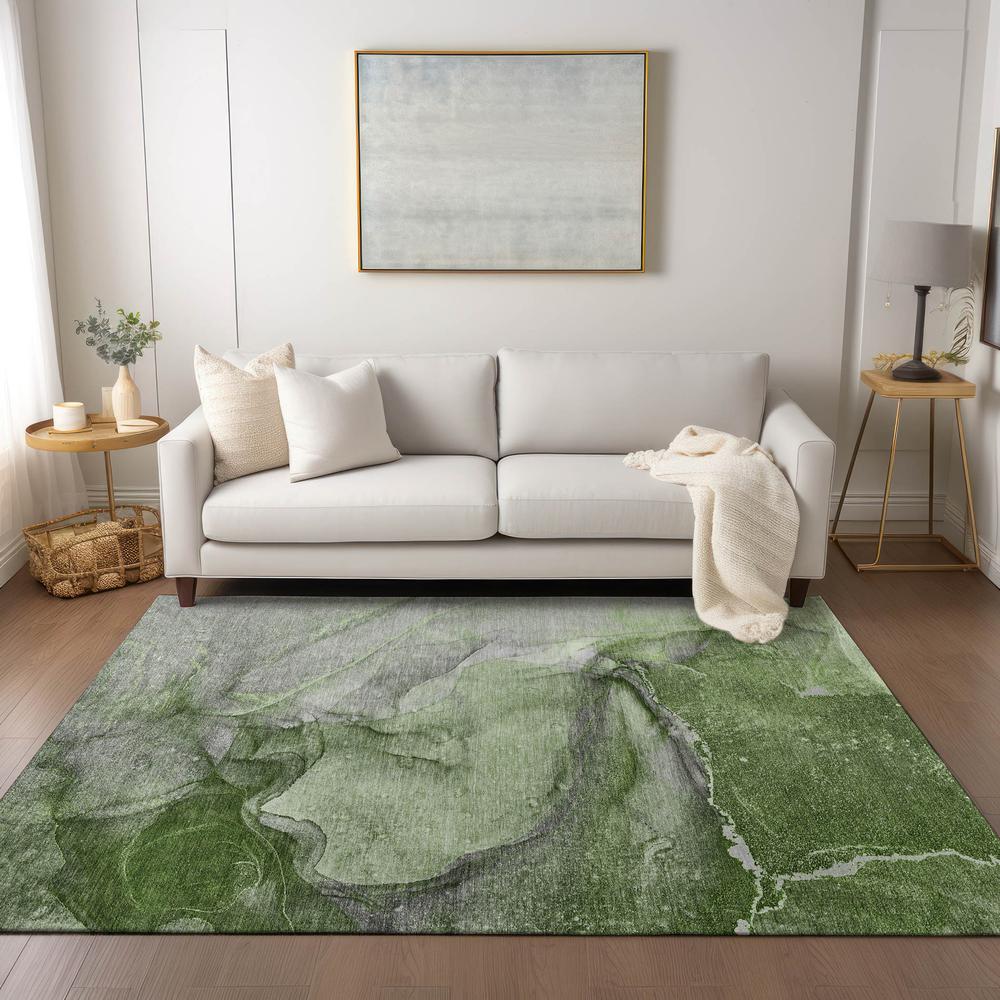 Chantille ACN524 Green 2'6" x 3'10" Rug. Picture 7