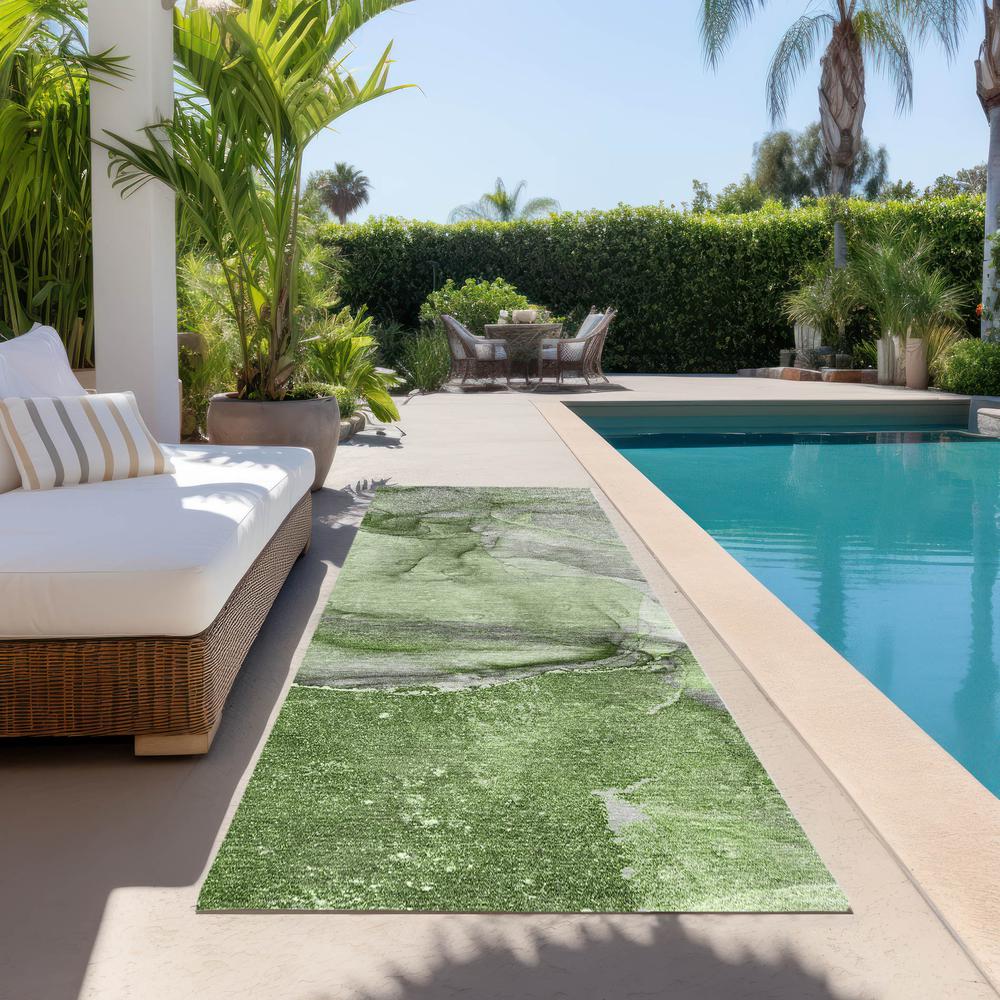 Chantille ACN524 Green 2'3" x 7'6" Rug. Picture 7