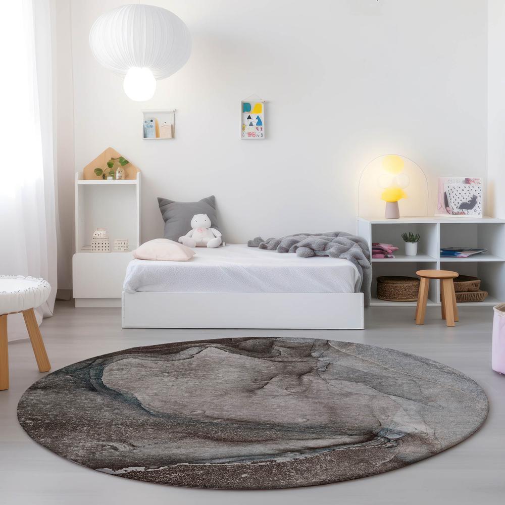 Chantille ACN524 Brown 8' x 8' Rug. Picture 6