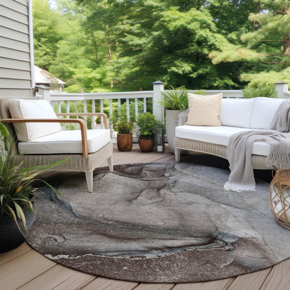 Chantille ACN524 Brown 8' x 8' Rug. Picture 7