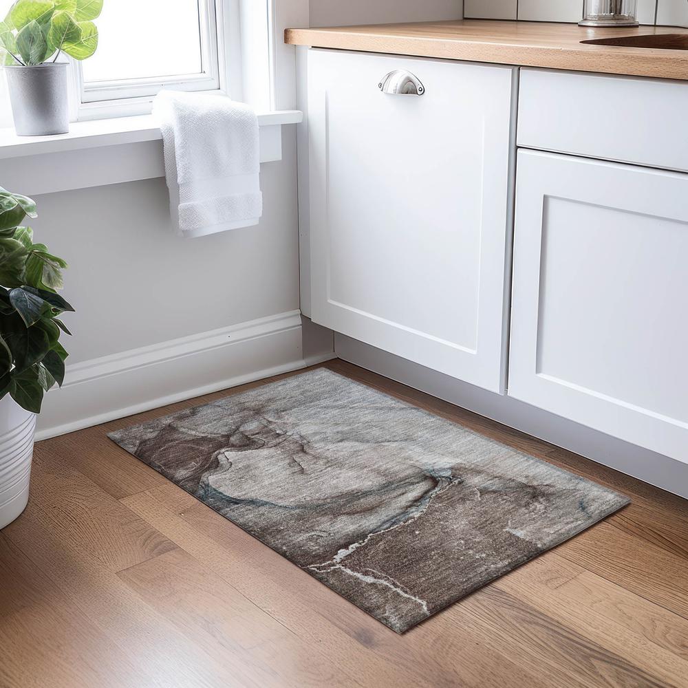 Chantille ACN524 Brown 1'8" x 2'6" Rug. Picture 6