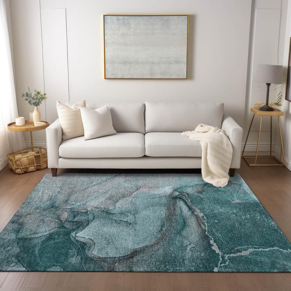 Chantille ACN524 Teal 2'6" x 3'10" Rug. Picture 6