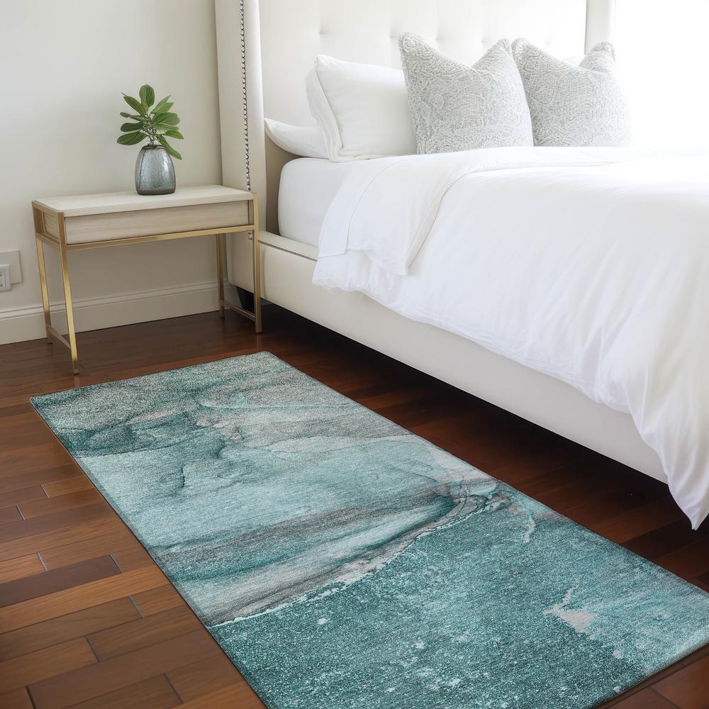 Chantille ACN524 Teal 2'3" x 7'6" Rug. Picture 7