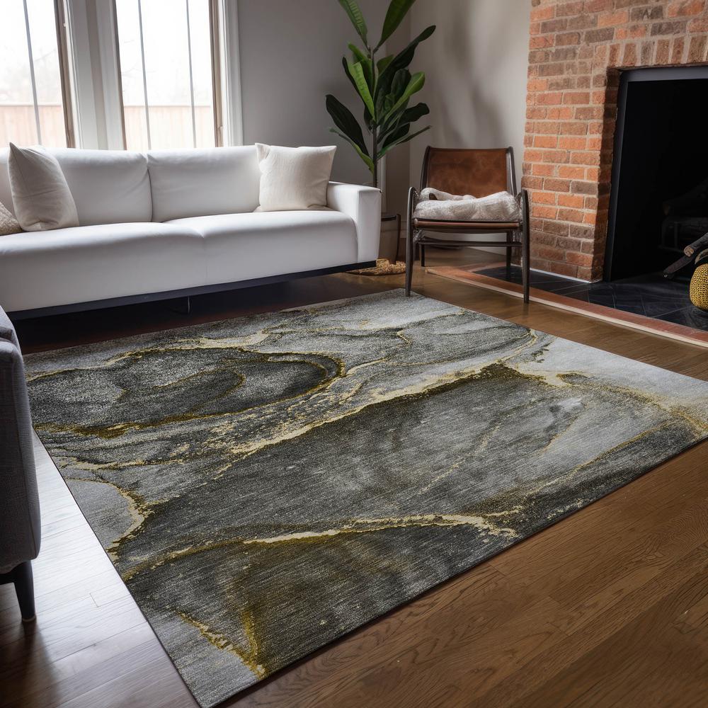 Chantille ACN525 Gold 2'6" x 3'10" Rug. Picture 7