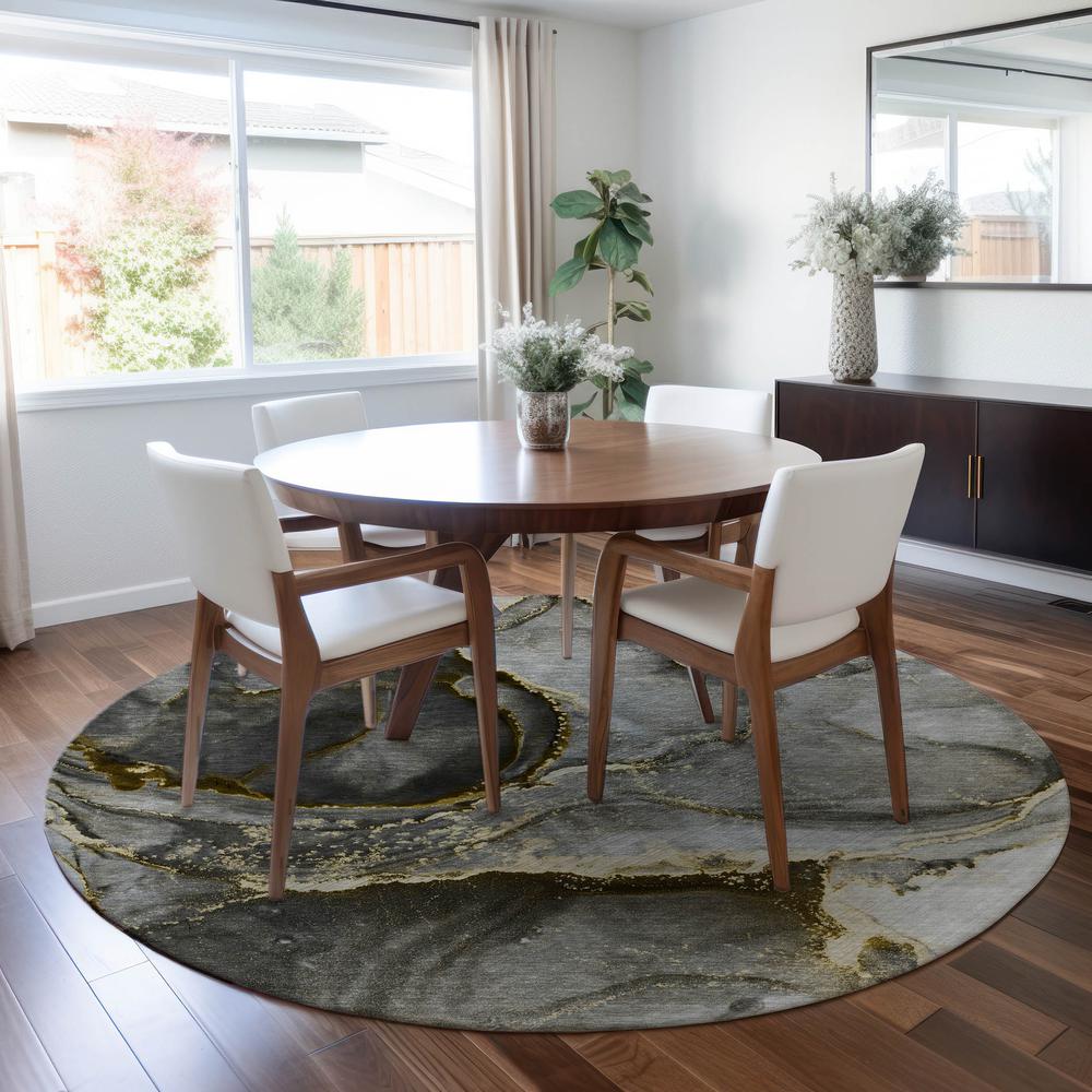 Chantille ACN525 Gold 8' x 8' Rug. Picture 6