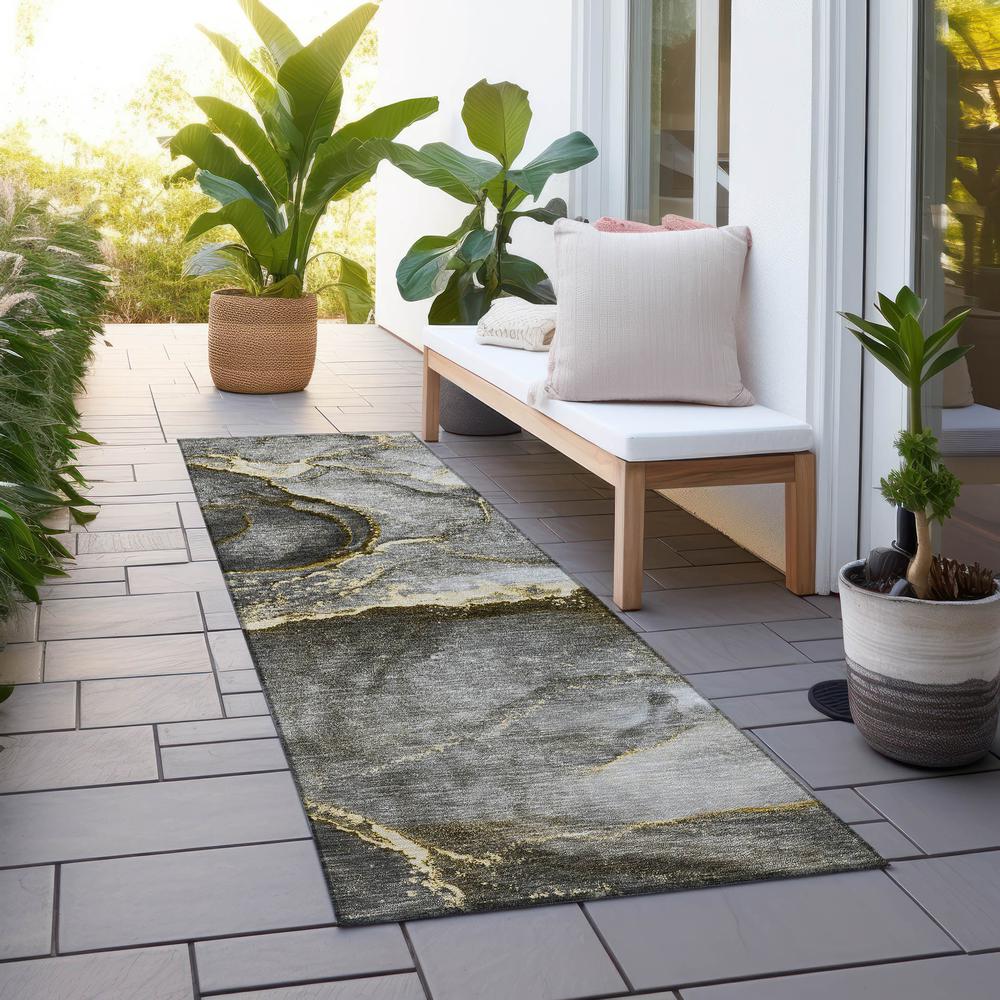 Chantille ACN525 Gold 2'3" x 7'6" Rug. Picture 7