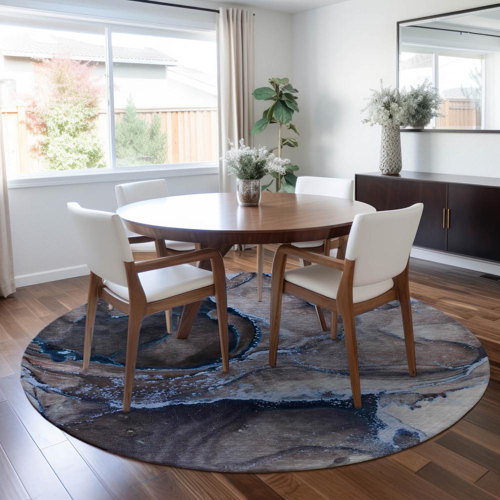 Chantille ACN525 Blue 8' x 8' Rug. Picture 6