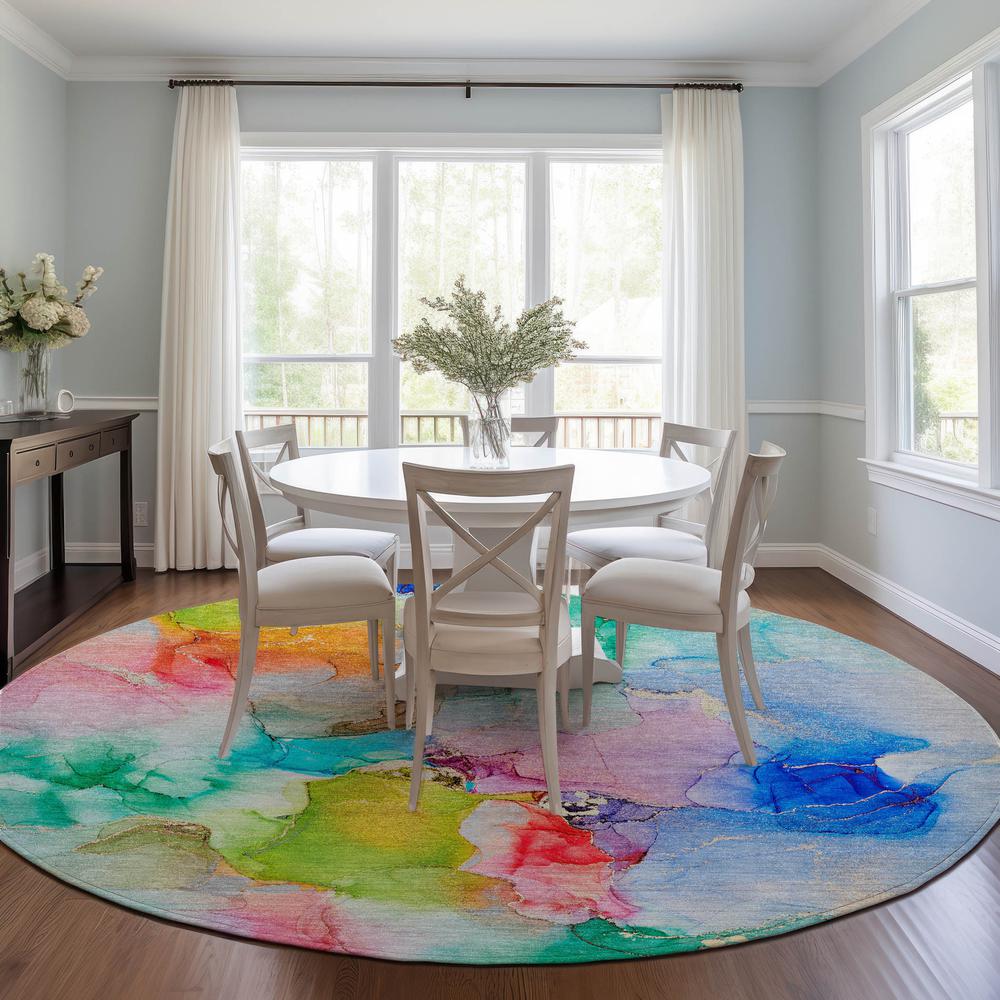 Chantille ACN526 Blue 8' x 8' Rug. Picture 6