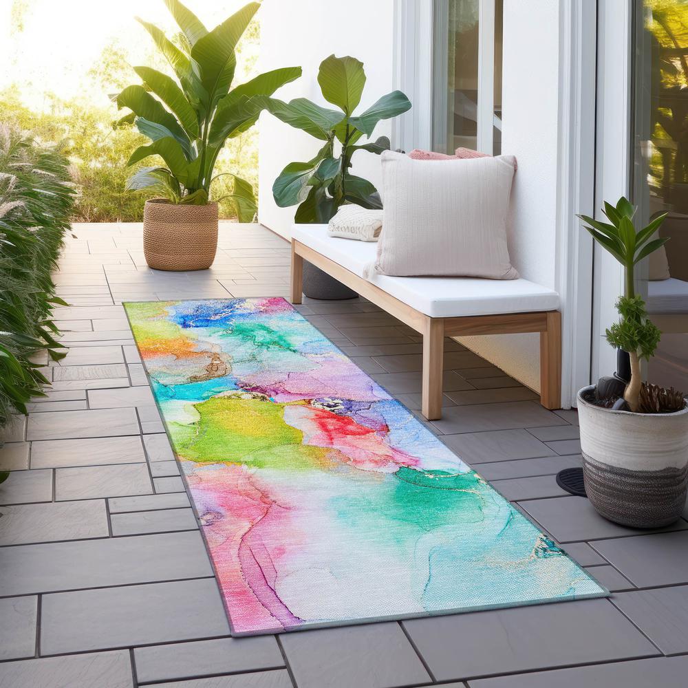 Chantille ACN526 Blue 2'3" x 7'6" Rug. Picture 8