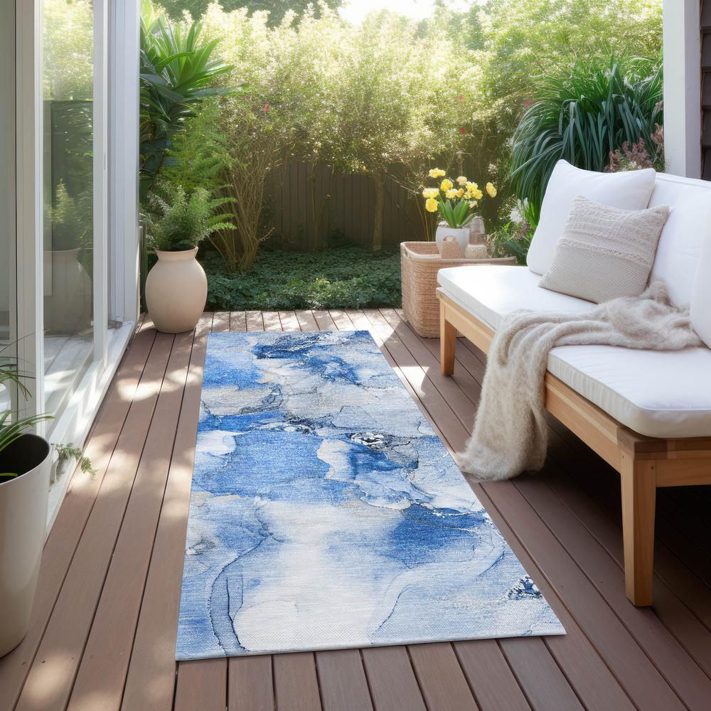 Chantille ACN526 Blue 2'3" x 7'6" Rug. Picture 7