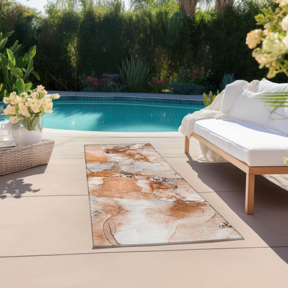 Chantille ACN526 Orange 2'3" x 7'6" Rug. Picture 8