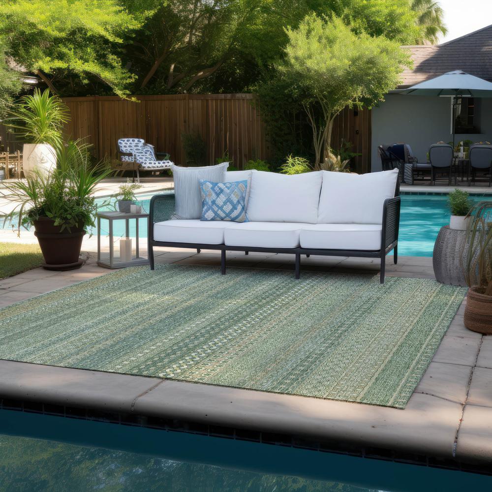 Chantille ACN527 Green 2'6" x 3'10" Rug. Picture 8