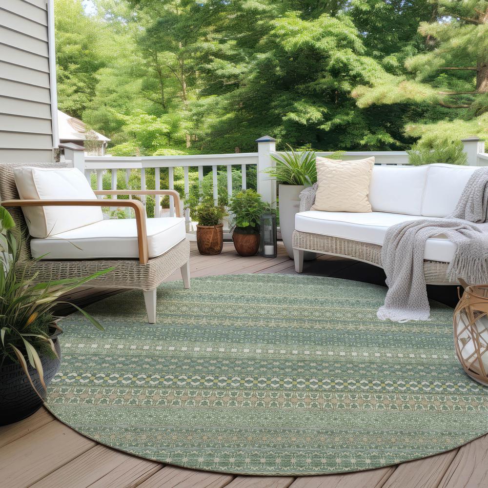 Chantille ACN527 Green 8' x 8' Rug. Picture 7