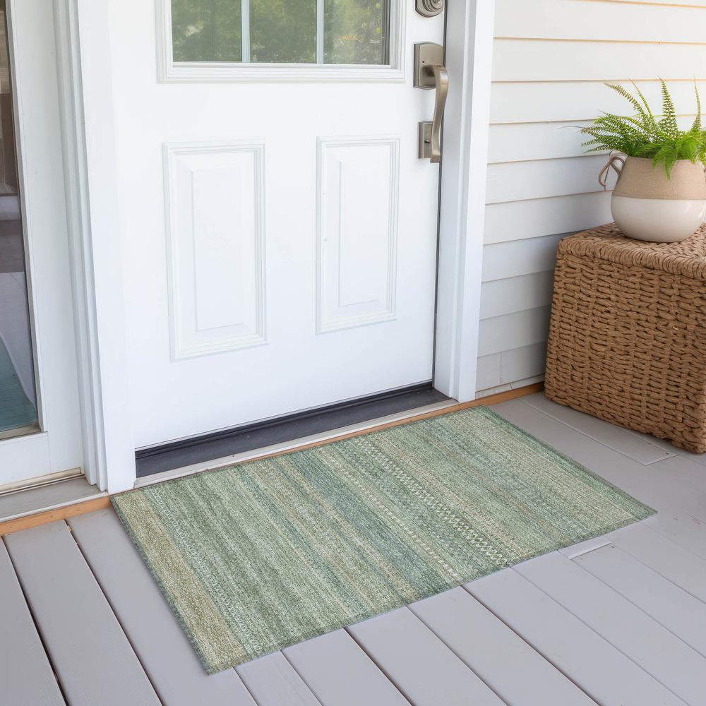 Chantille ACN527 Green 1'8" x 2'6" Rug. Picture 7