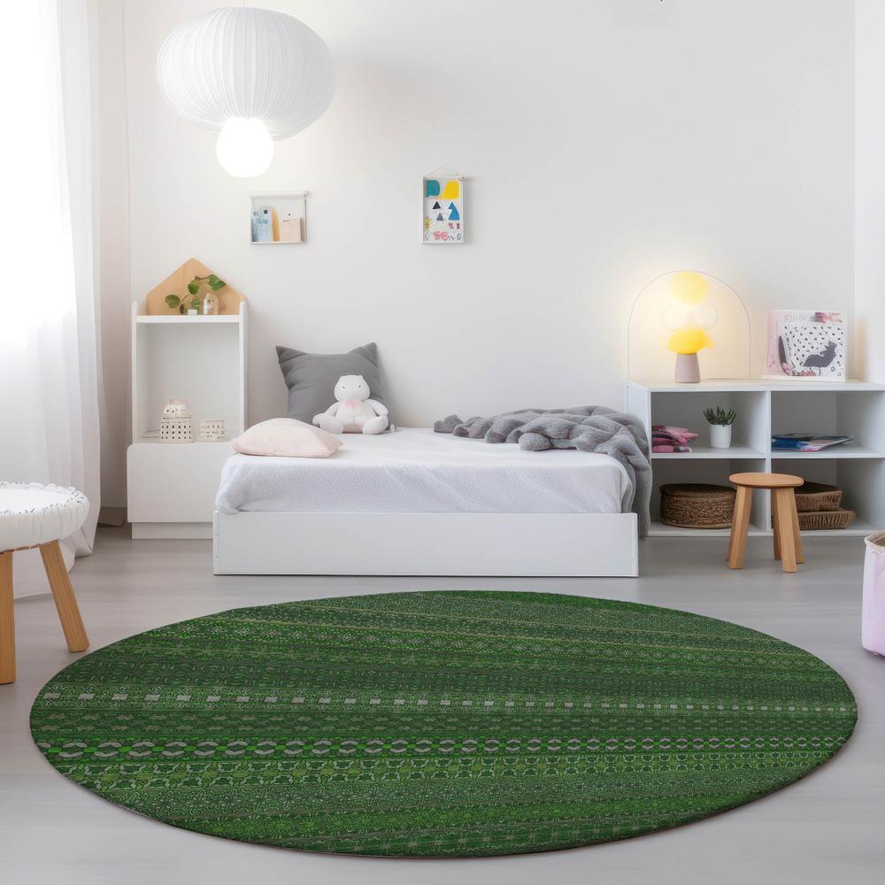 Chantille ACN527 Green 8' x 8' Rug. Picture 6