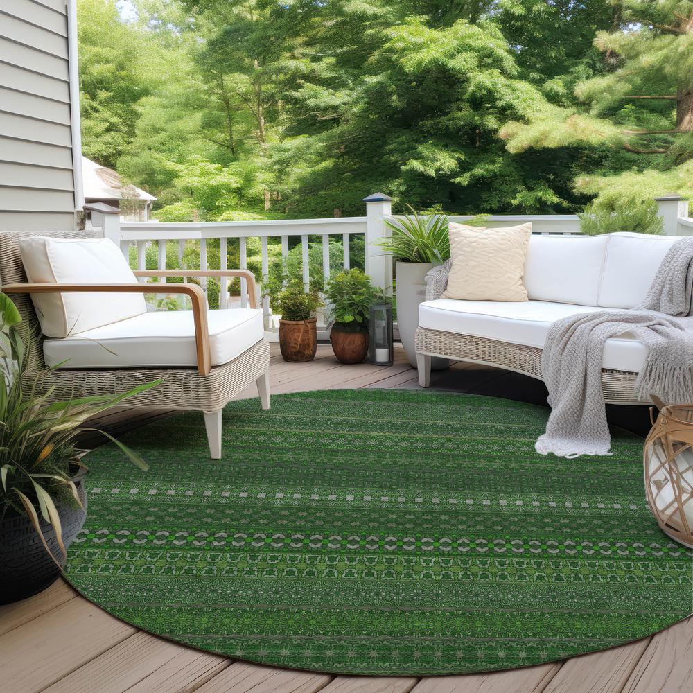 Chantille ACN527 Green 8' x 8' Rug. Picture 7