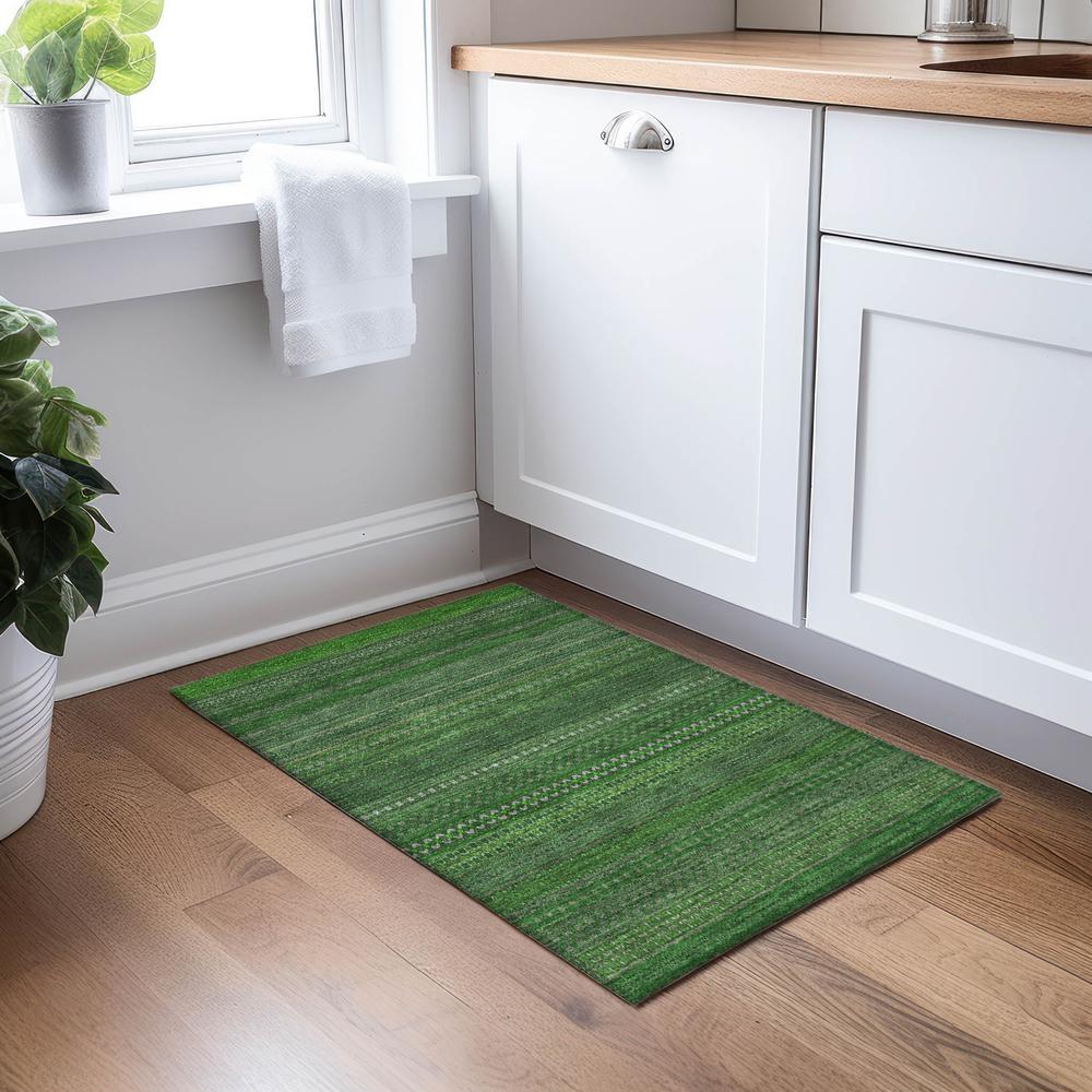 Chantille ACN527 Green 1'8" x 2'6" Rug. Picture 7