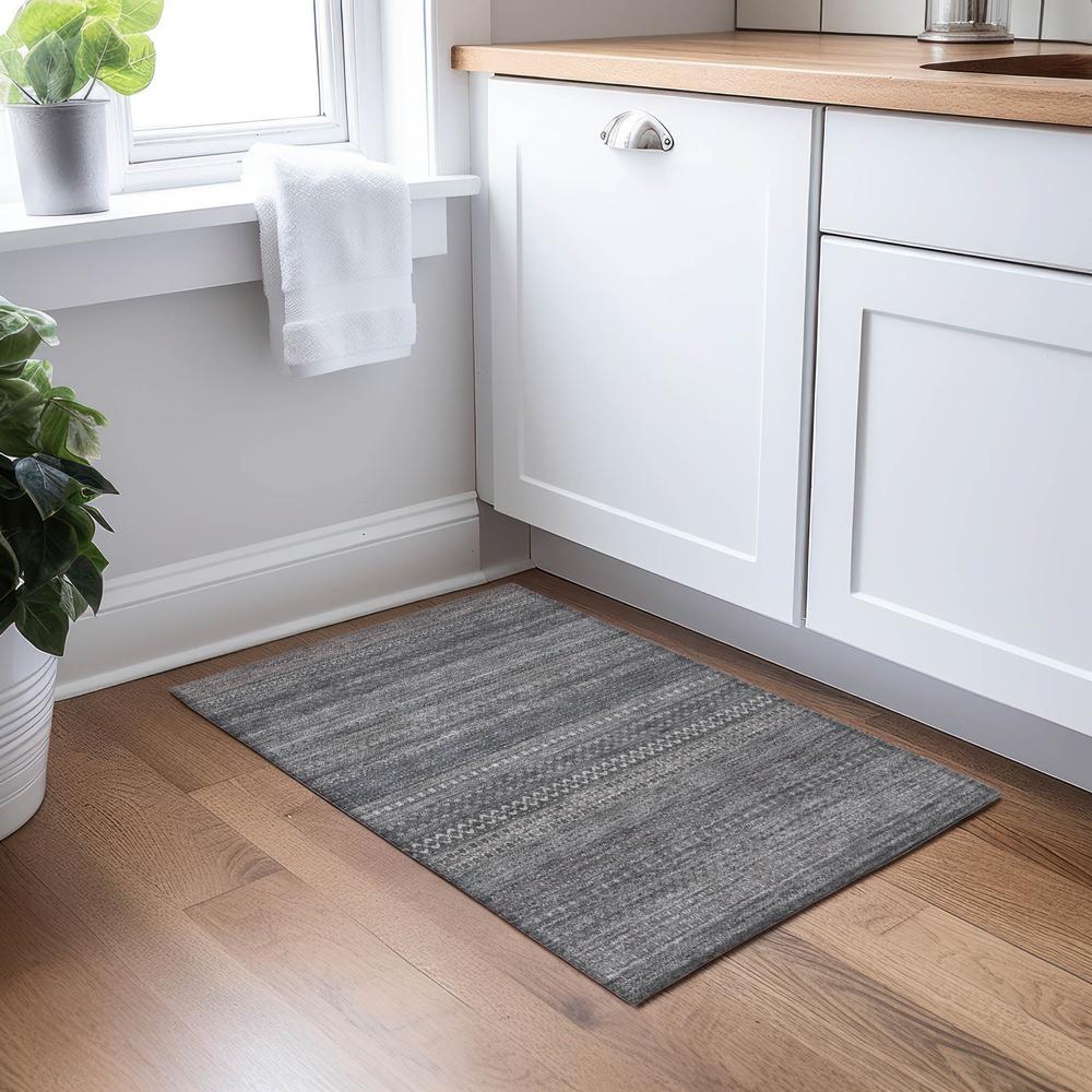 Chantille ACN527 Gray 1'8" x 2'6" Rug. Picture 6