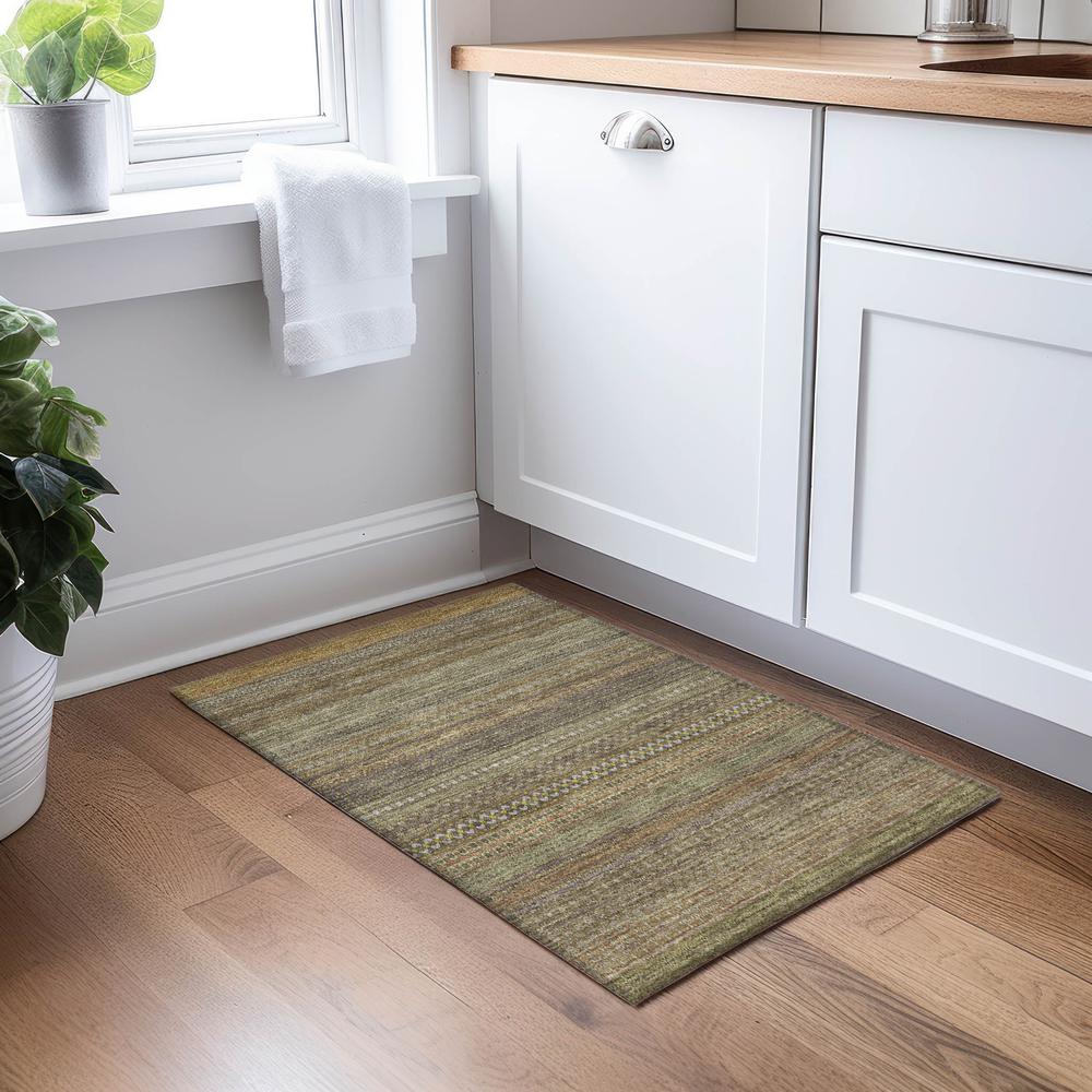Chantille ACN527 Brown 1'8" x 2'6" Rug. Picture 7