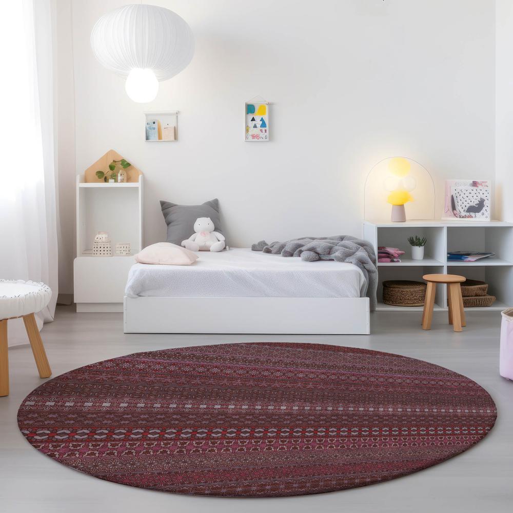 Chantille ACN527 Red 8' x 8' Rug. Picture 6
