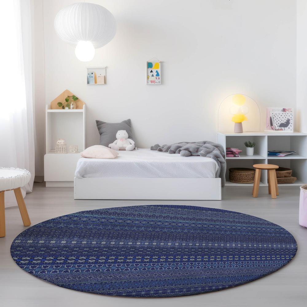 Chantille ACN527 Blue 8' x 8' Rug. Picture 7
