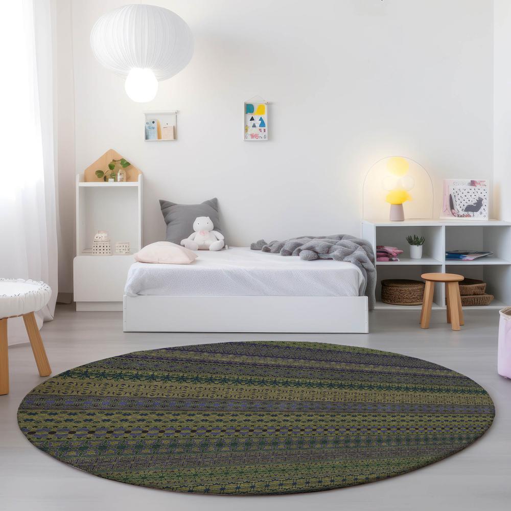 Chantille ACN527 Green 8' x 8' Rug. Picture 6