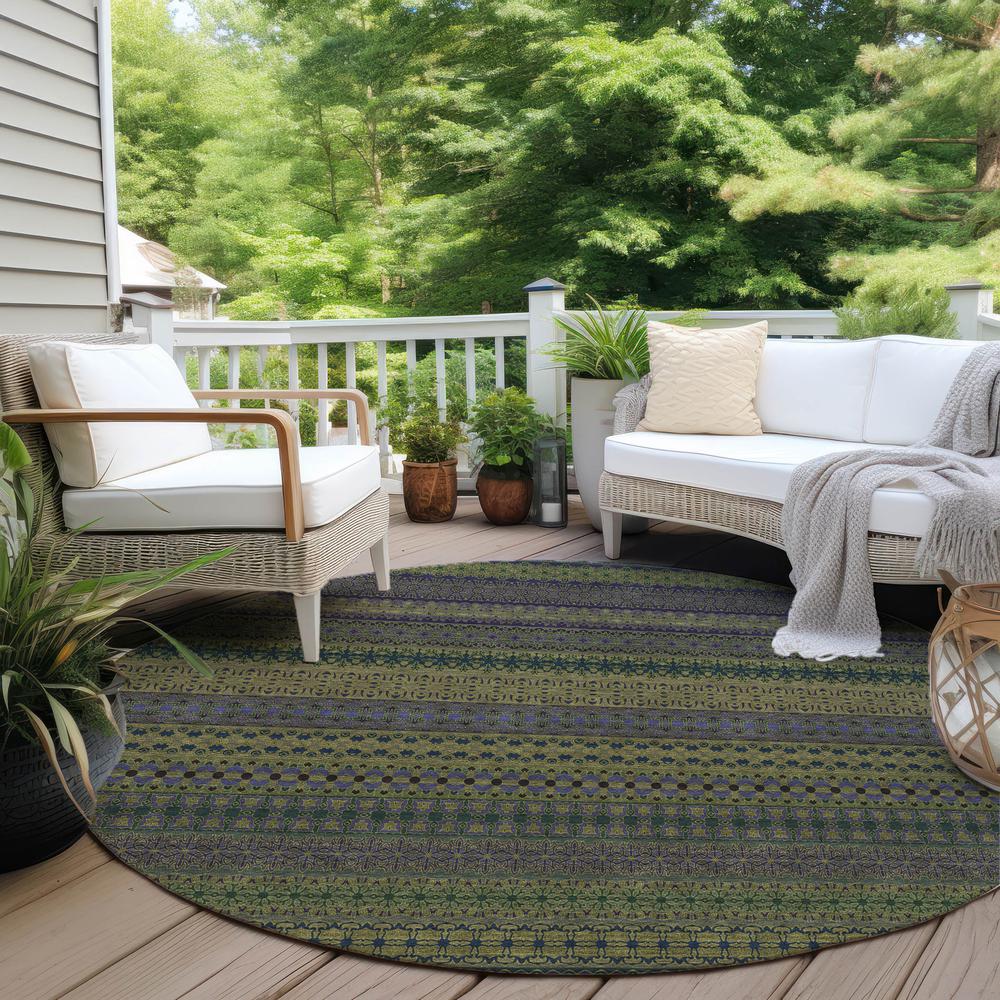 Chantille ACN527 Green 8' x 8' Rug. Picture 7