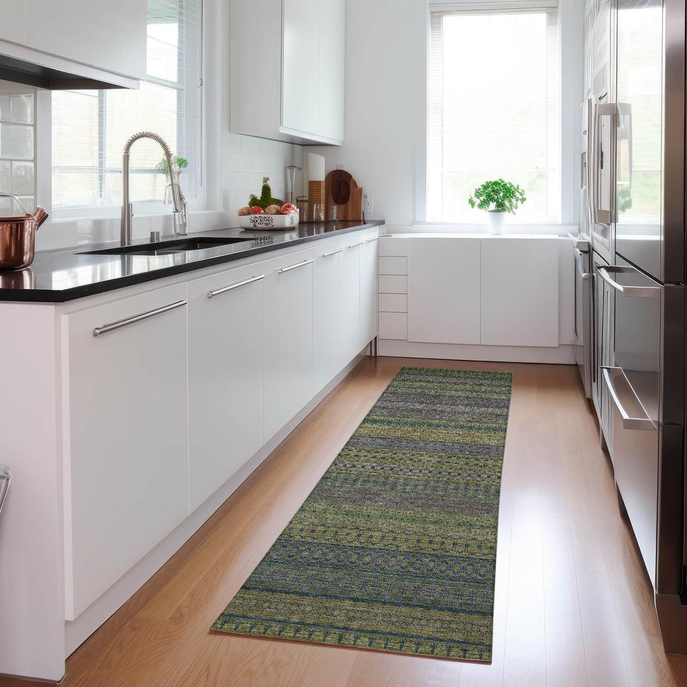 Chantille ACN527 Green 2'3" x 7'6" Rug. Picture 7