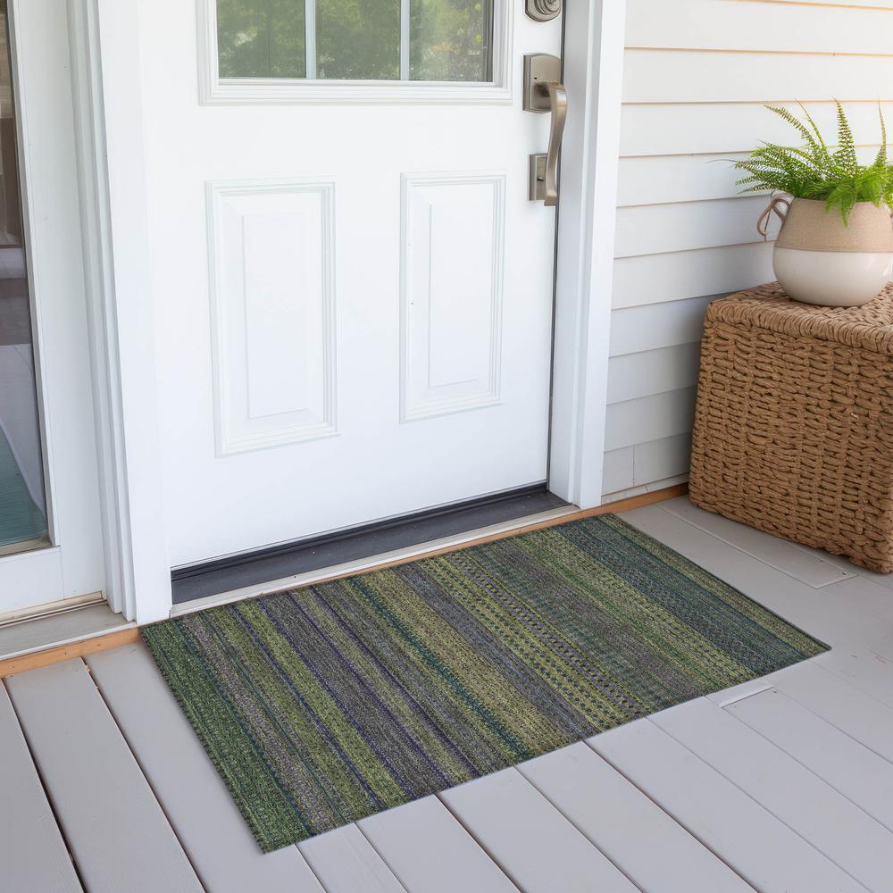 Chantille ACN527 Green 1'8" x 2'6" Rug. Picture 7