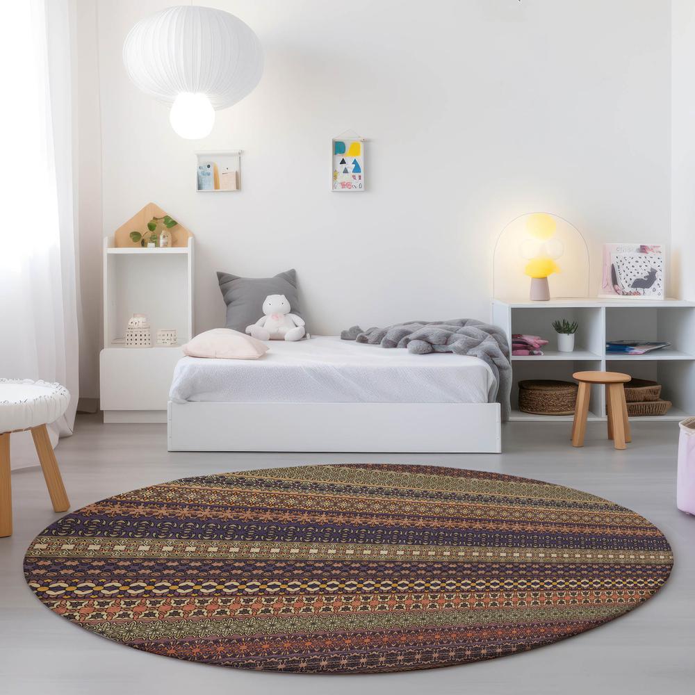 Chantille ACN527 Orange 8' x 8' Rug. Picture 6